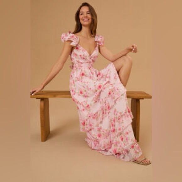 Altar’d State Faerin Floral Maxi Dress